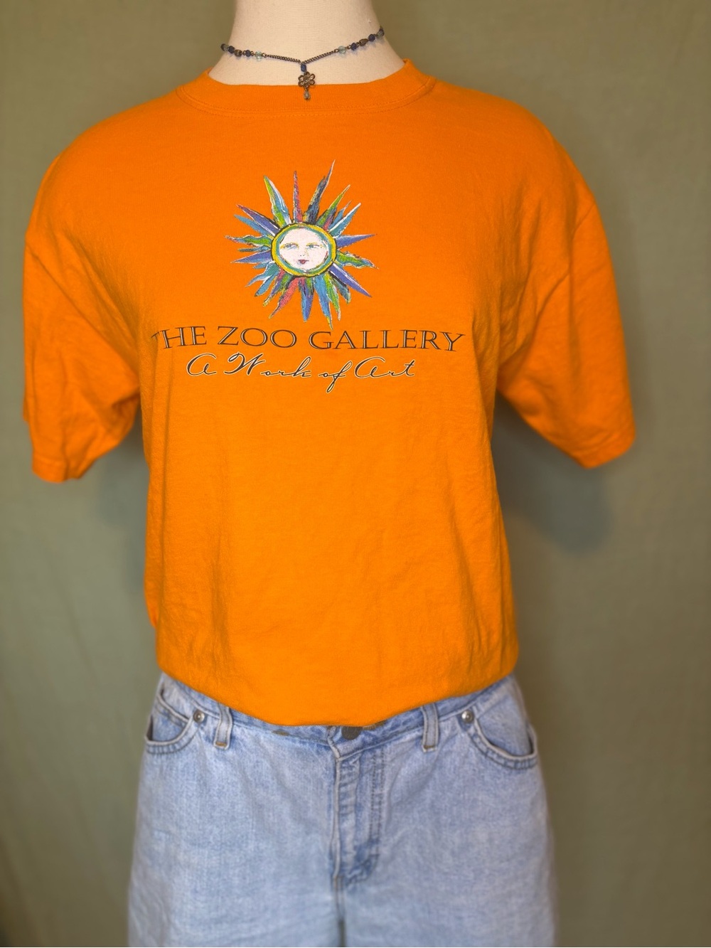 Vintage Zoo Gallery 90s Celestial Graphic Tee 100% Cotton #celestial #artwear